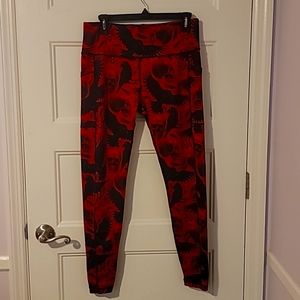 CVG ~ Constantly Varied Gear Large Full Length Raven Skull Leggings